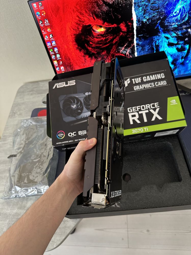 RTX3070TI LHR на гарантии Asus TUF Gaming