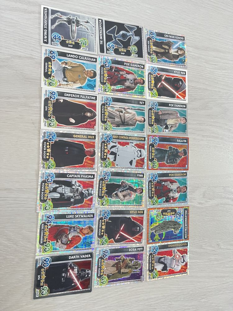 star wars karty topps limited darth vader luke skywalker boba fett