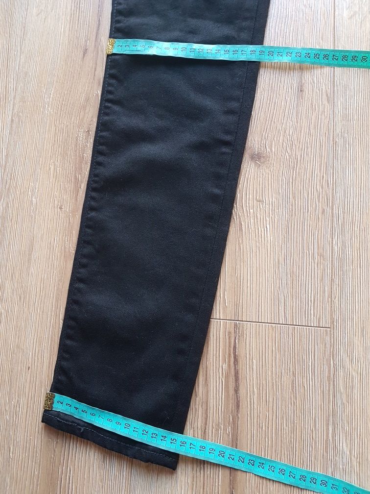 Levi's 512 jeansy spodnie rurki męskie W30 L32 czarne dżinsy jeans i