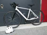 Fajny rower szosowy B'TWIN RC TRIBAN 100 W White ,,S''