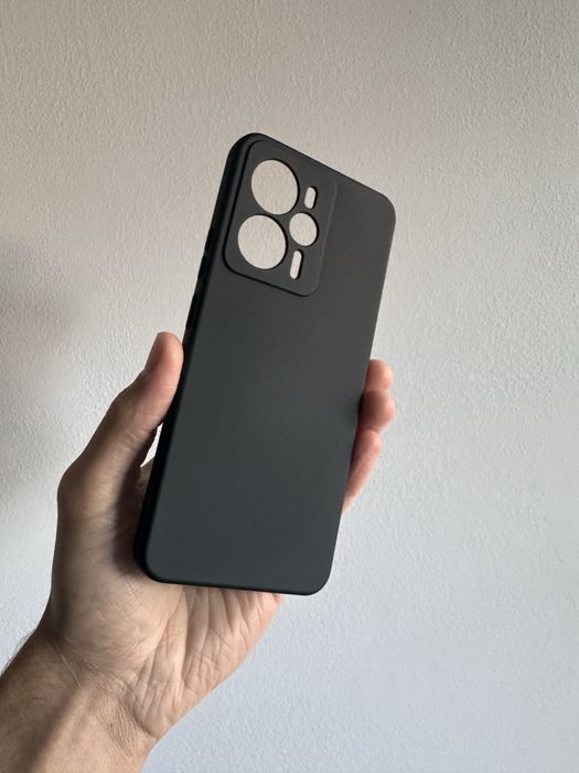 Etui plecki silikon czarne do REALME 14 5G