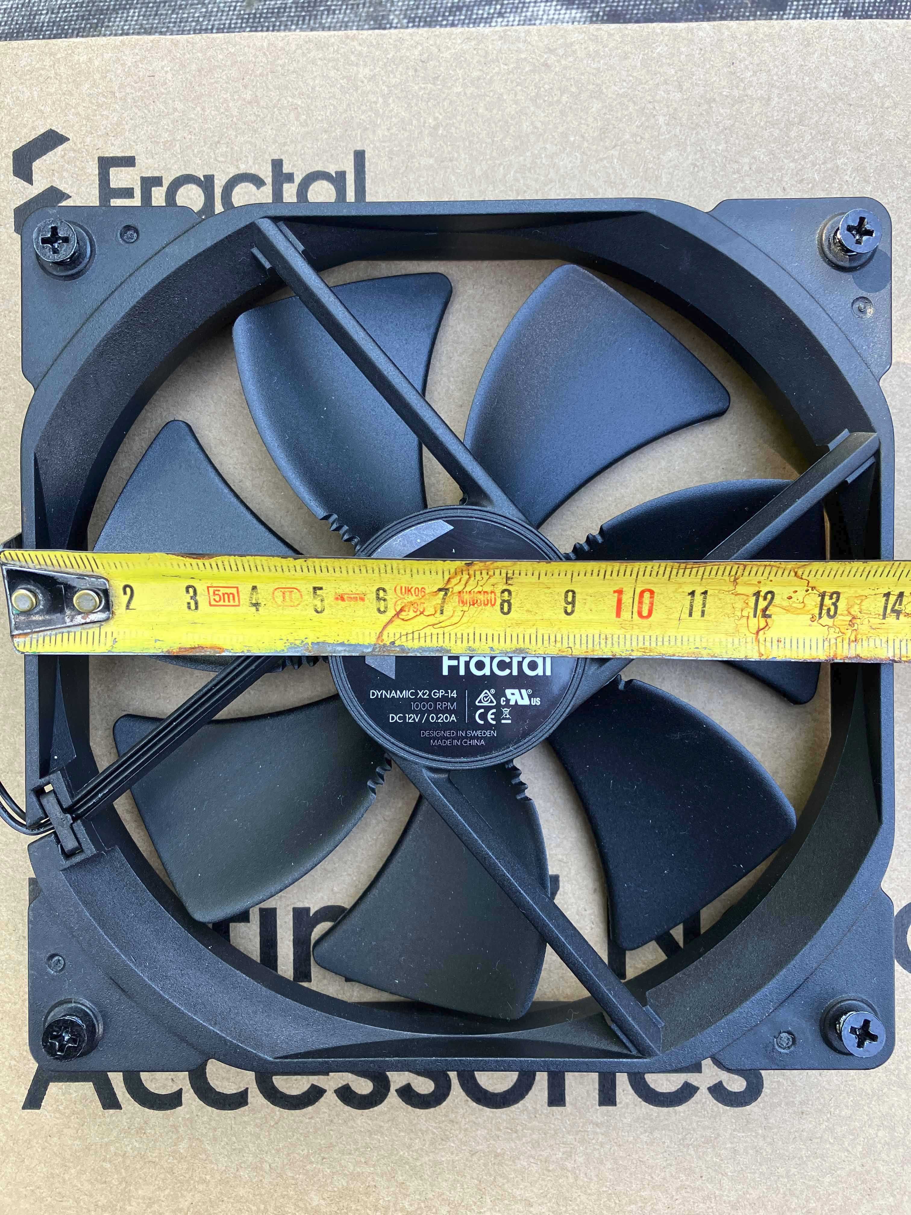 Корпусный вентилятор Fractal Dynamic X2 GP-14 (140мм), 3-pin, (новый)