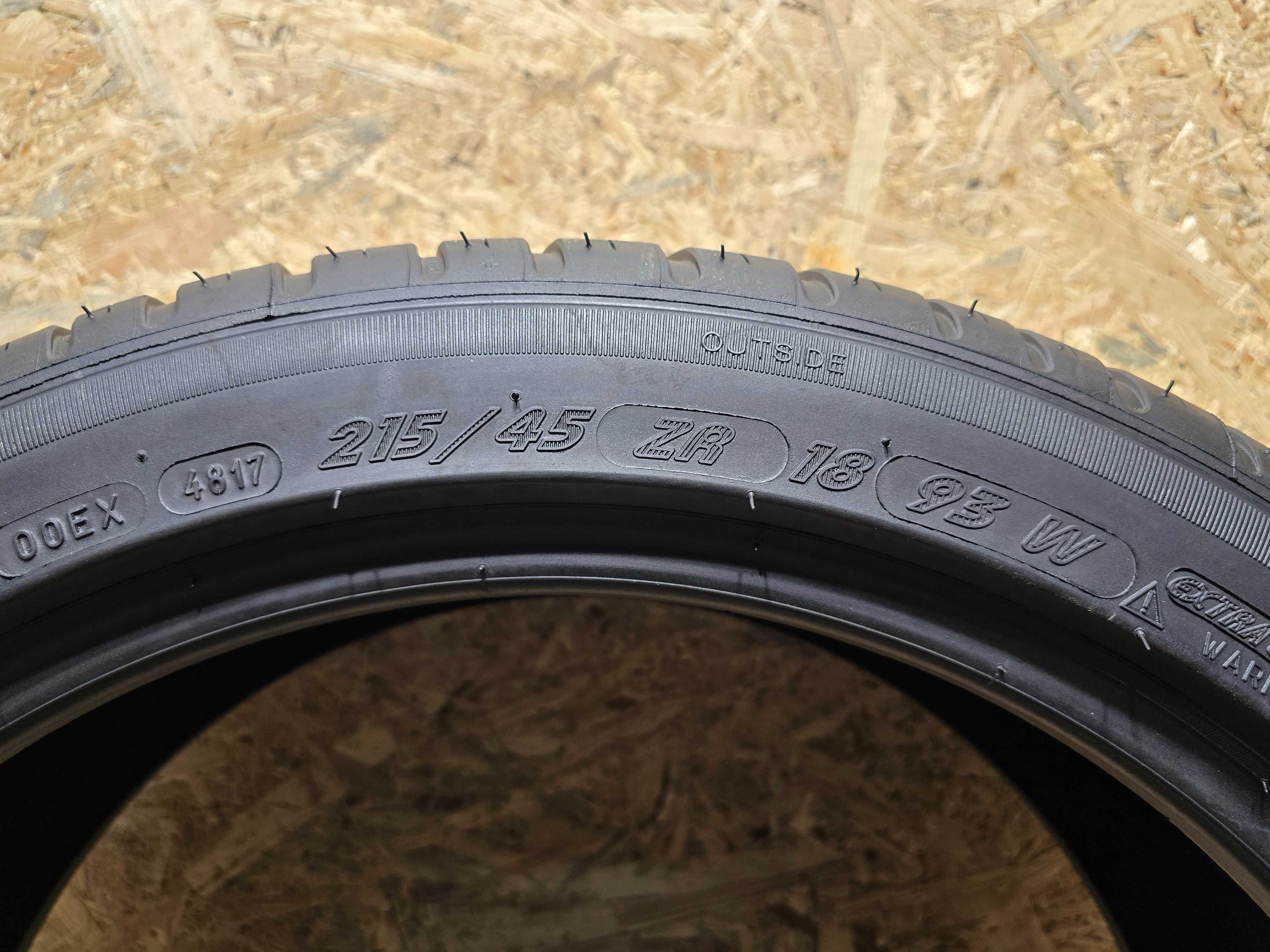 Opona pojedyńcza 215/45/18 93W XL Michelin Pilot Sport 3