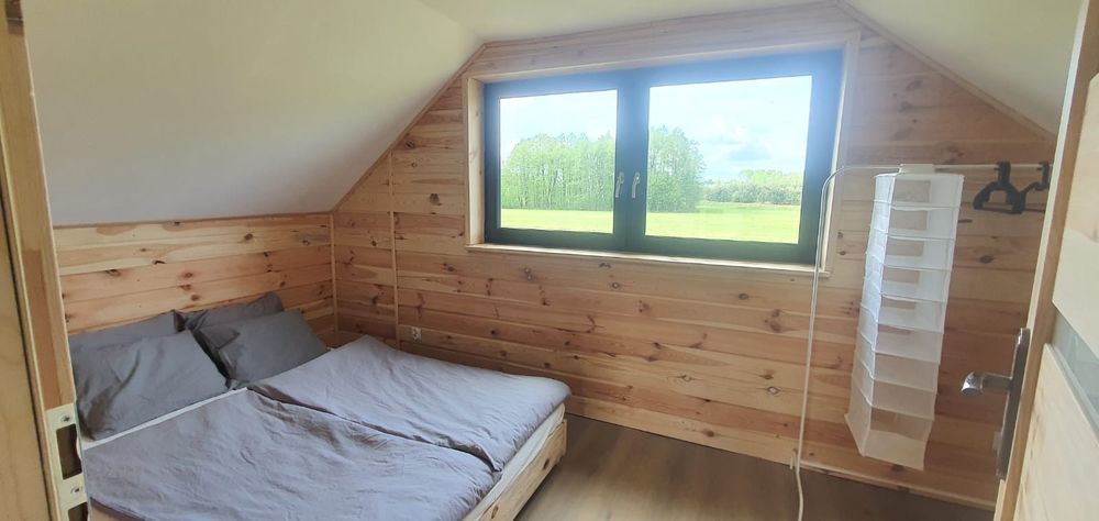 Domek Mazury nad jeziorem sauna balia jacuzzi