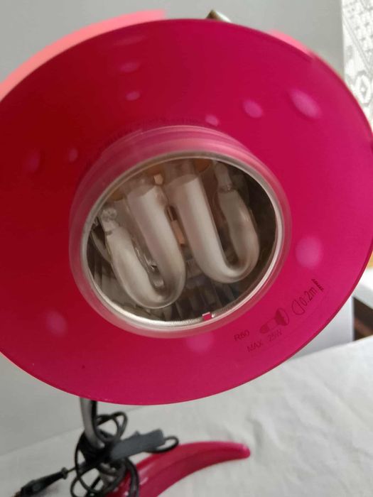 Lampka Ikea różowa
