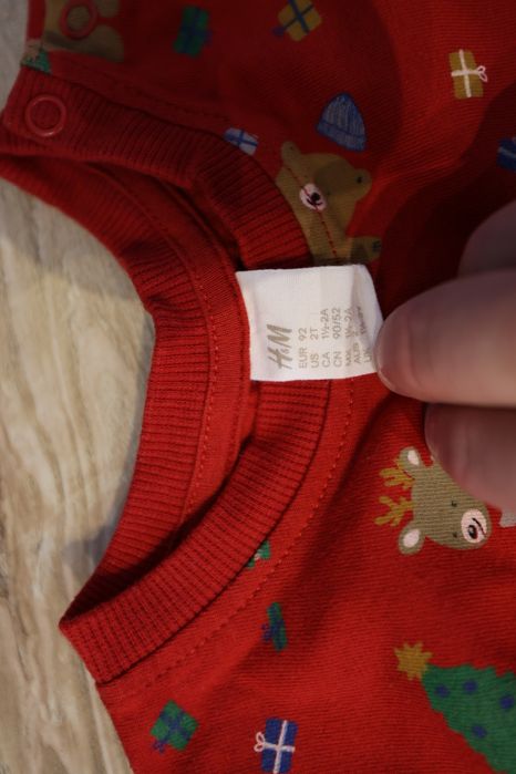Ciepła piżama dla dziecka rozmiar 92 marka H&M