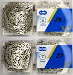 Цепи велосипедные KMC S1-K1-Z6-Z7-Z8.1-X8-X9 Silver ланцюги КМС