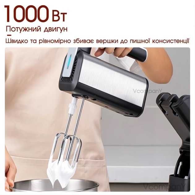 Миксер планетарный миксер с чашей BITEK 1000 Вт ручной миксер кухонный