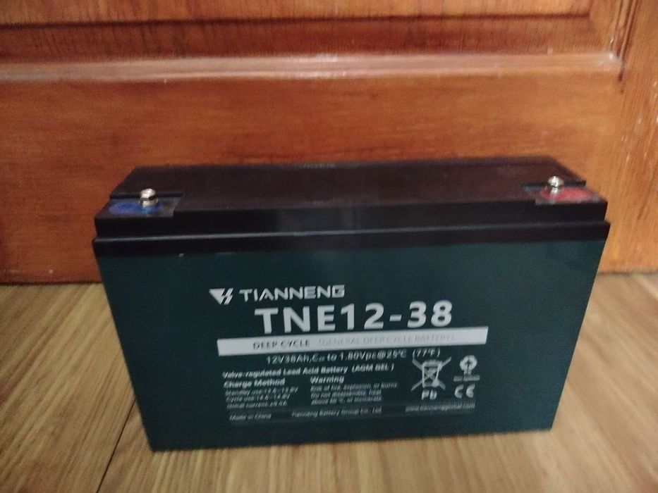 Акумулятори Tianneng 12V-38Ah гелеві свинцево-кислотні AGM GEL нові