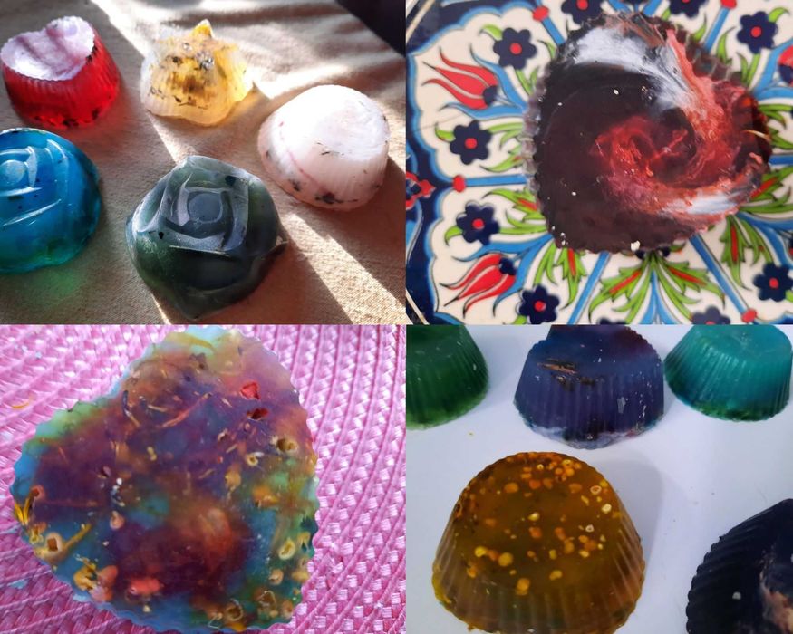 mydełka z esencjami kwiatów