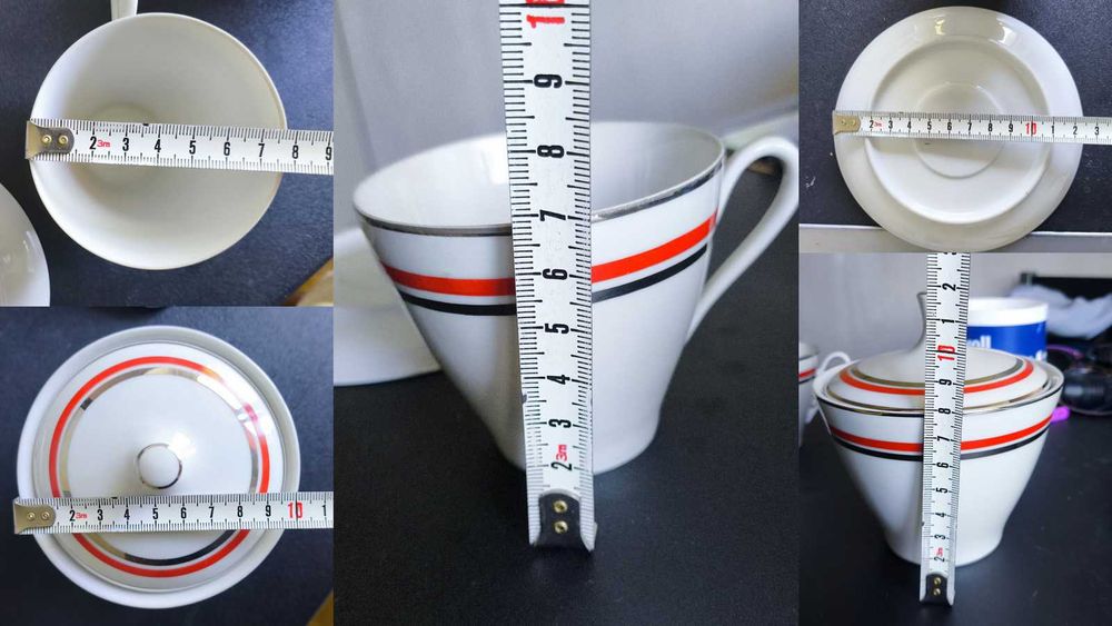 Ćmielów Serwis Porcelana na 8 os. Stan Ideanyl KOMPLETNY