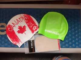 2x nowy! czepek silikonowy na basen do pływania Arena Canada + Head