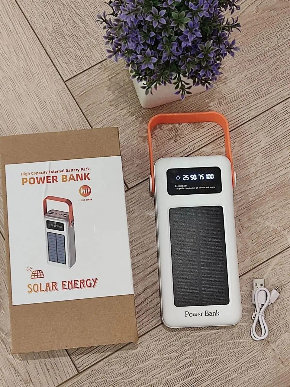 Повербанк, powerbank 50000 мАч, аккумулятор на 4 устройства, заряд от