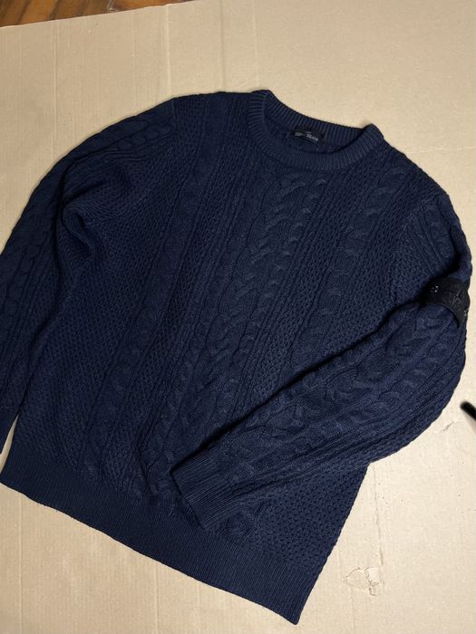 Вязаный свитер Stone Island оригинал размер XL - L винтаж