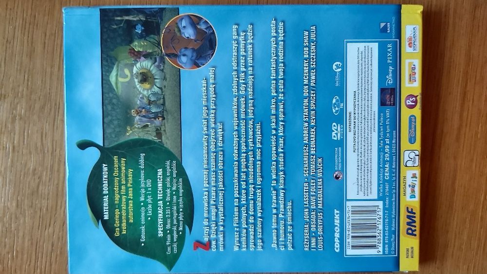 Disney DVD Dawno temu w trawie bajka