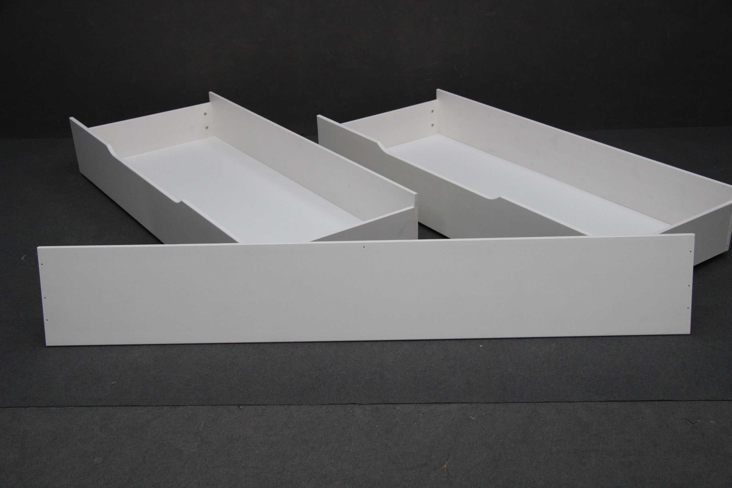 Zestaw drewniany sosnowy szuflady i deski biały lakier BGM24.pl B 8536