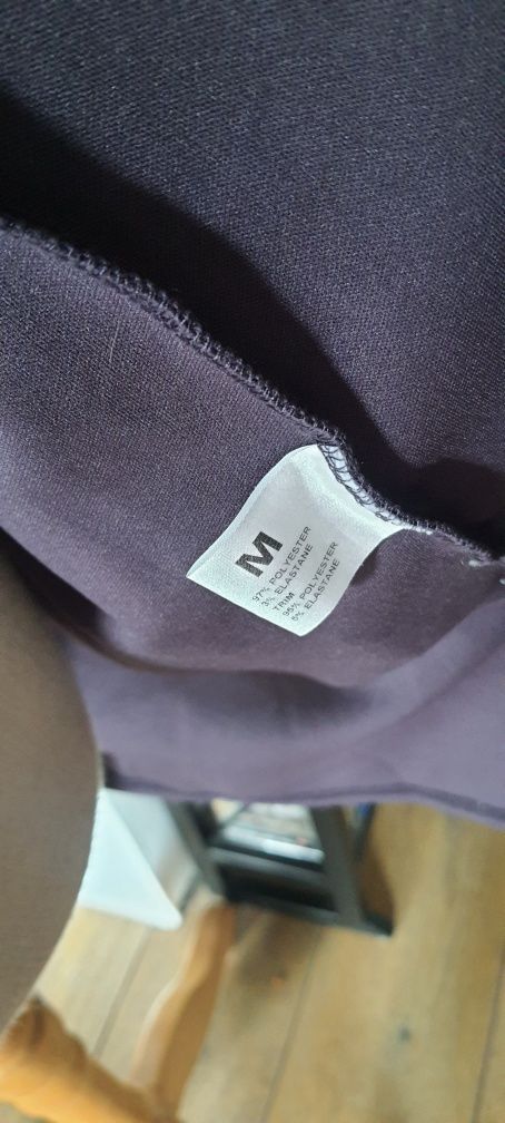 Granatowo fioletowa narzutka sweter M