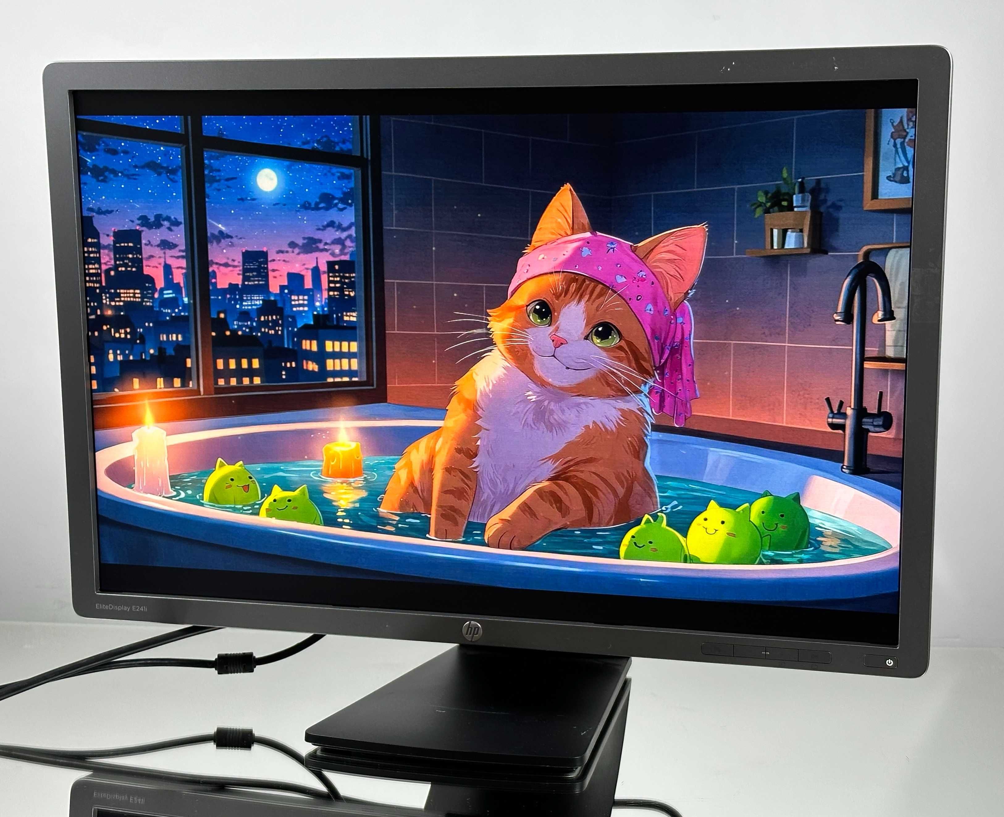 Zestaw Monitor HP E241i Obraz 1920x1200 24'' IPS + Kabel zasilający