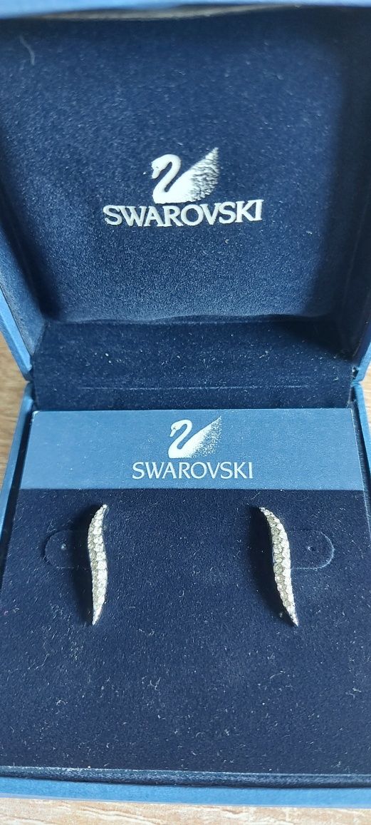 Swarovski Nowy Komplet biżuteria kolczyki plus wisiorek z zawieszką