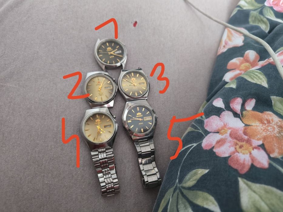 Okazja 5 zegarków orient crystal oryginalne japońskie ni seiko tissot