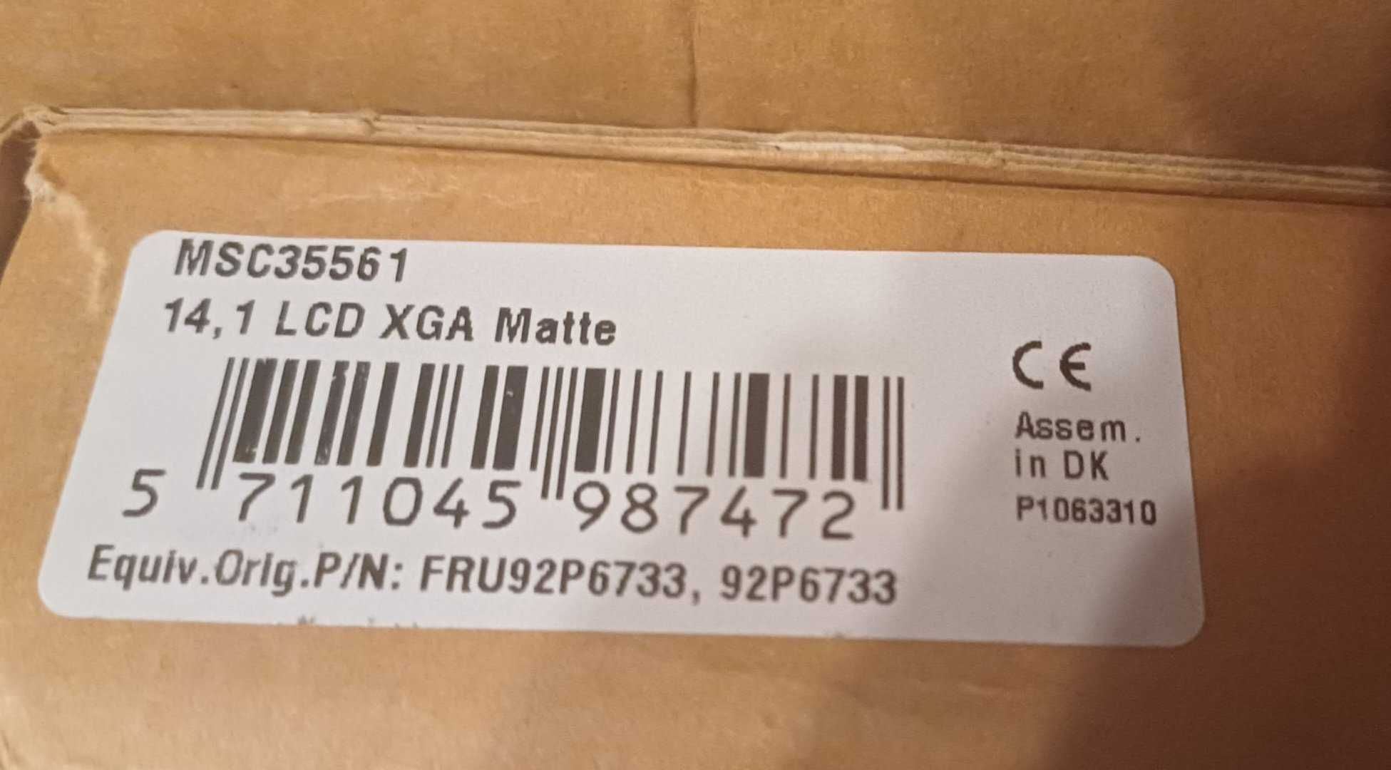 MATRYCA 14,1" LCD XGA Microscreen  Matte NOWE a147