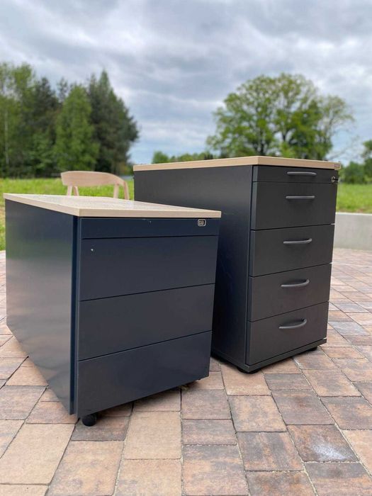 Szafki, Skrzynki narzędziowe warsztatowe Febru. Biurko LOFT Kontenerek