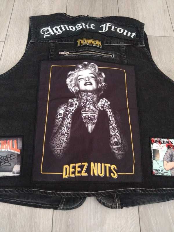 Kamizelka no fear custom washed style Punk Rock
