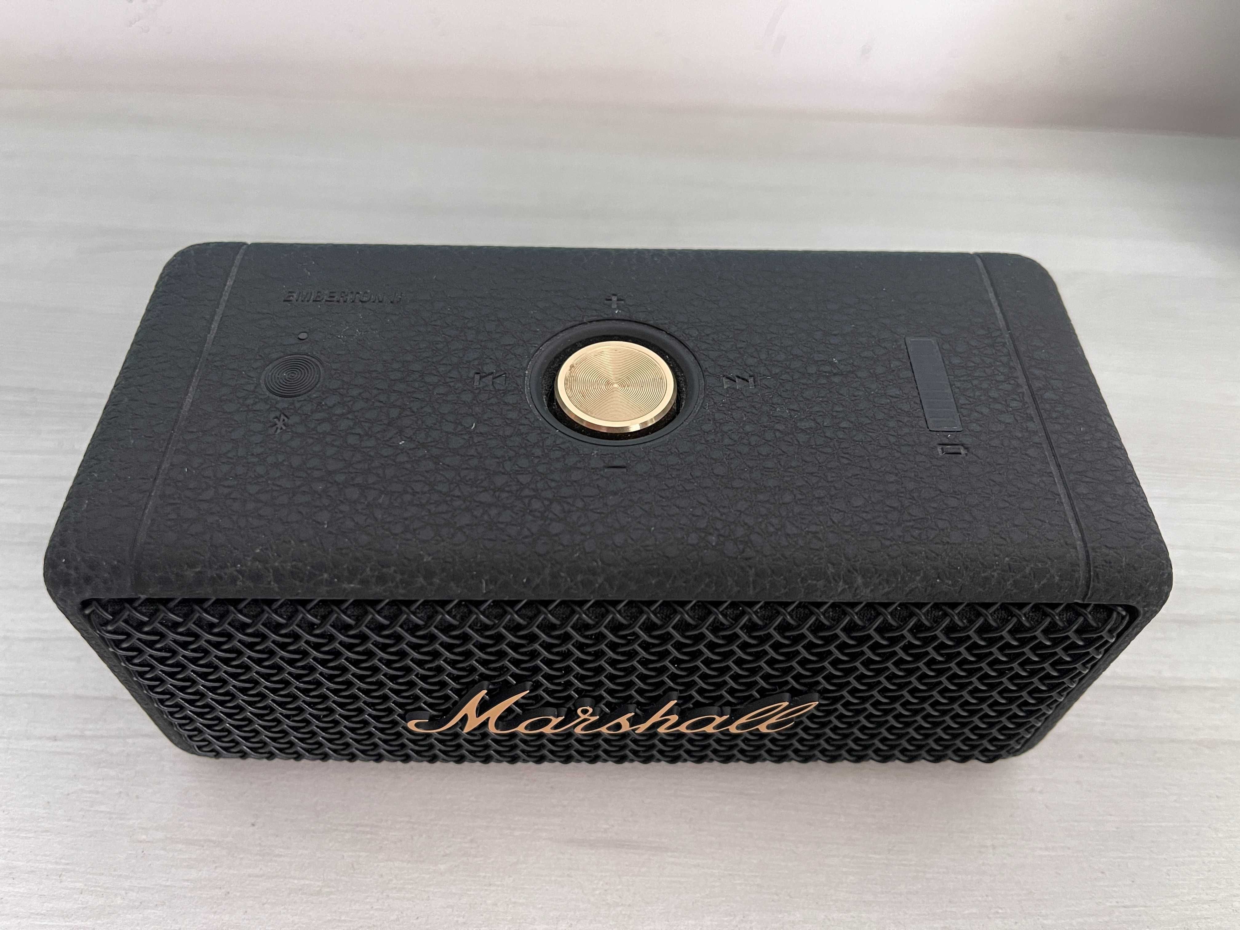 Портативна колонка Marshall Emberton II (Black and Brass)
