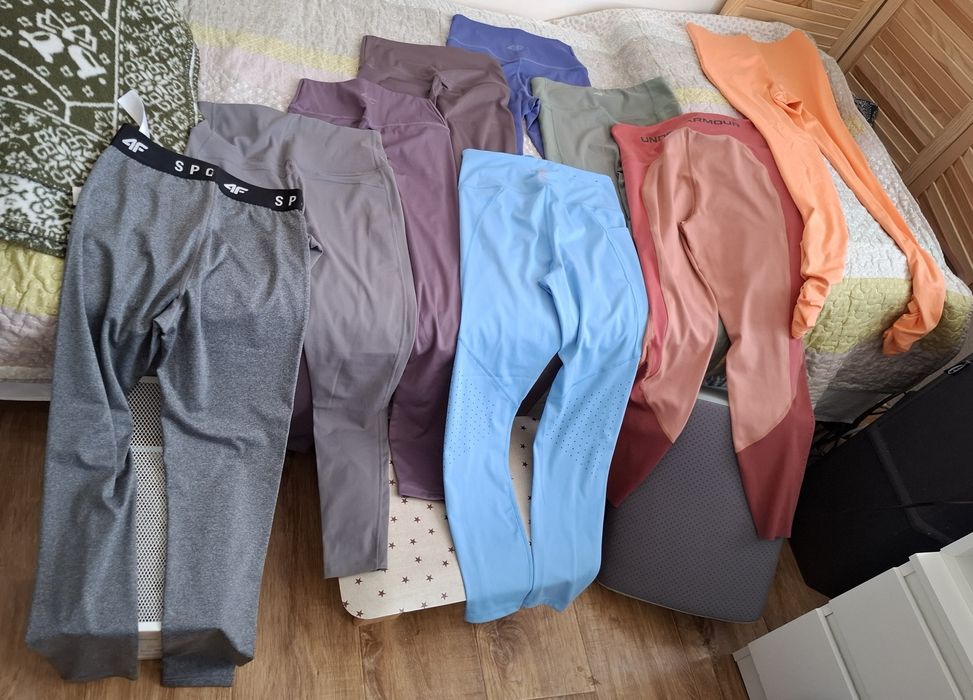 NOWE Legginsy 4F - rozm. S - 7 par