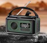 Przenośne surviwalowe radio AM/FM/NOAA , lampa , powerbank 12000mAh