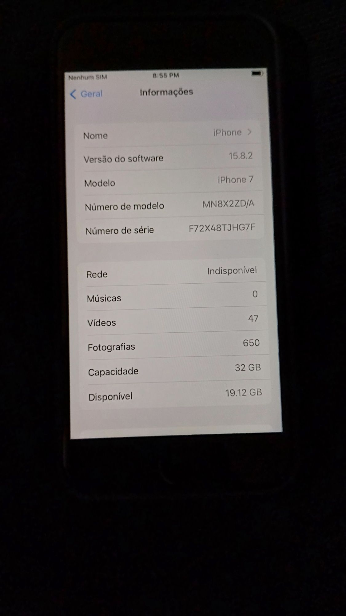 Iphone 7 32gb com pouco uso