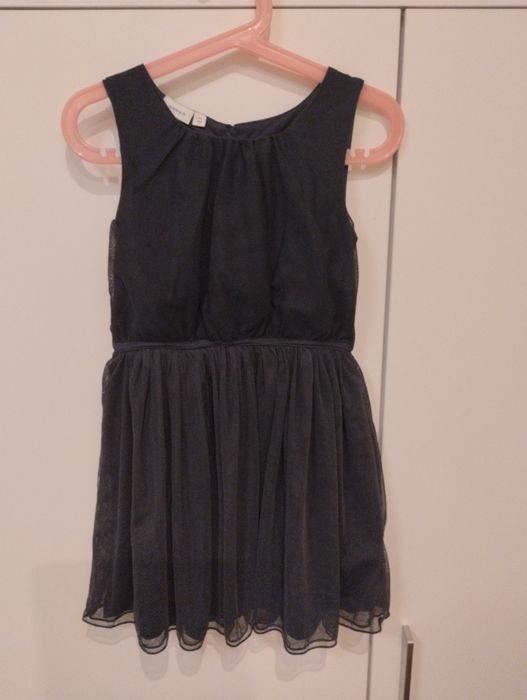 Elegancka letnia sukienka dziewczęca na ramiączkach r.122 Name it