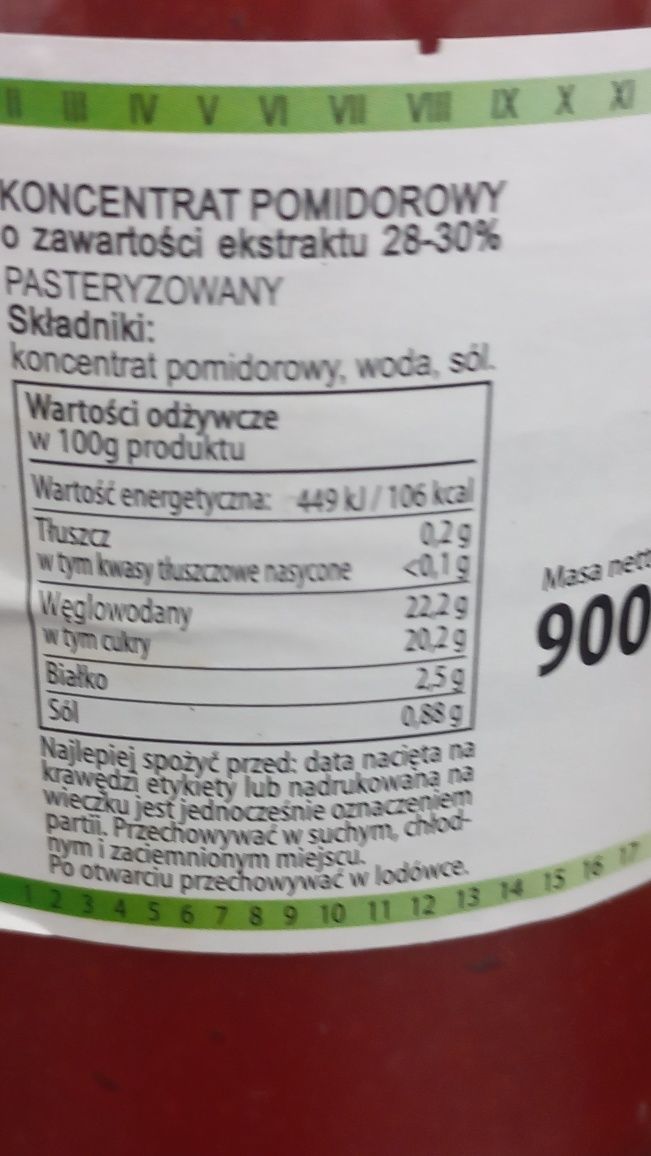 poj.900 ml.Koncentrat pomidorowy 28-30%