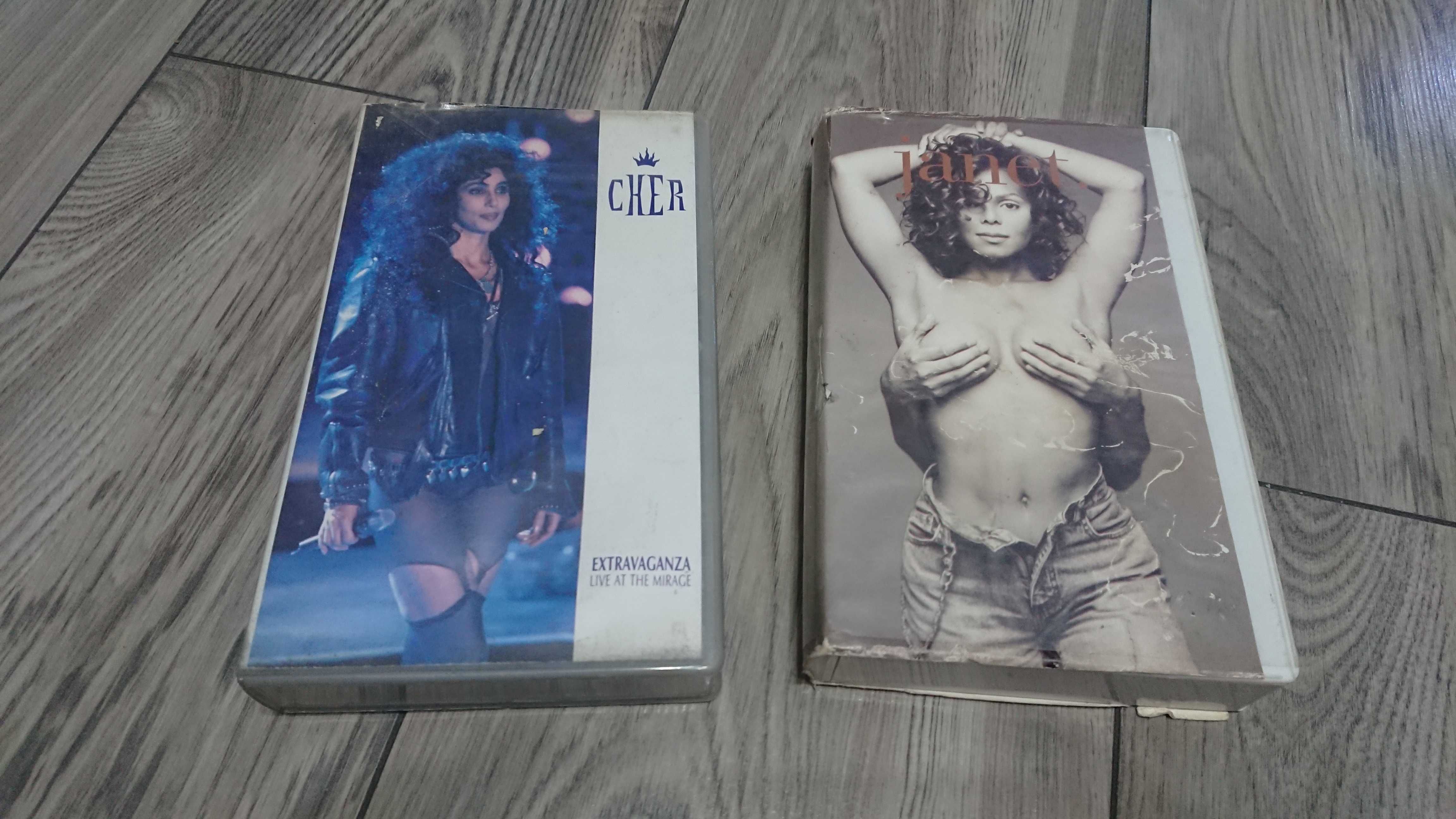 kasety VHS koncerty, Cher i Janet Jackson