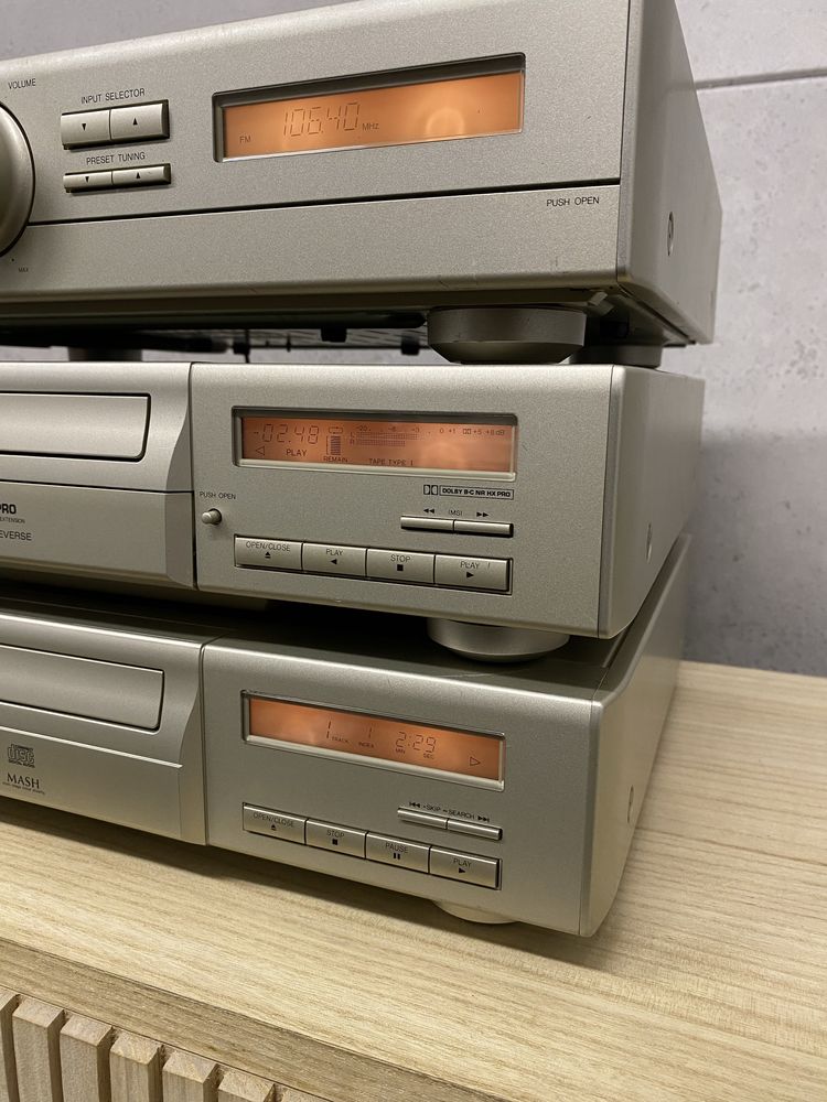 Zestaw Technics SA-E10, RS-E10, SL-E10 - deck,CD, amplituner z kolekcj