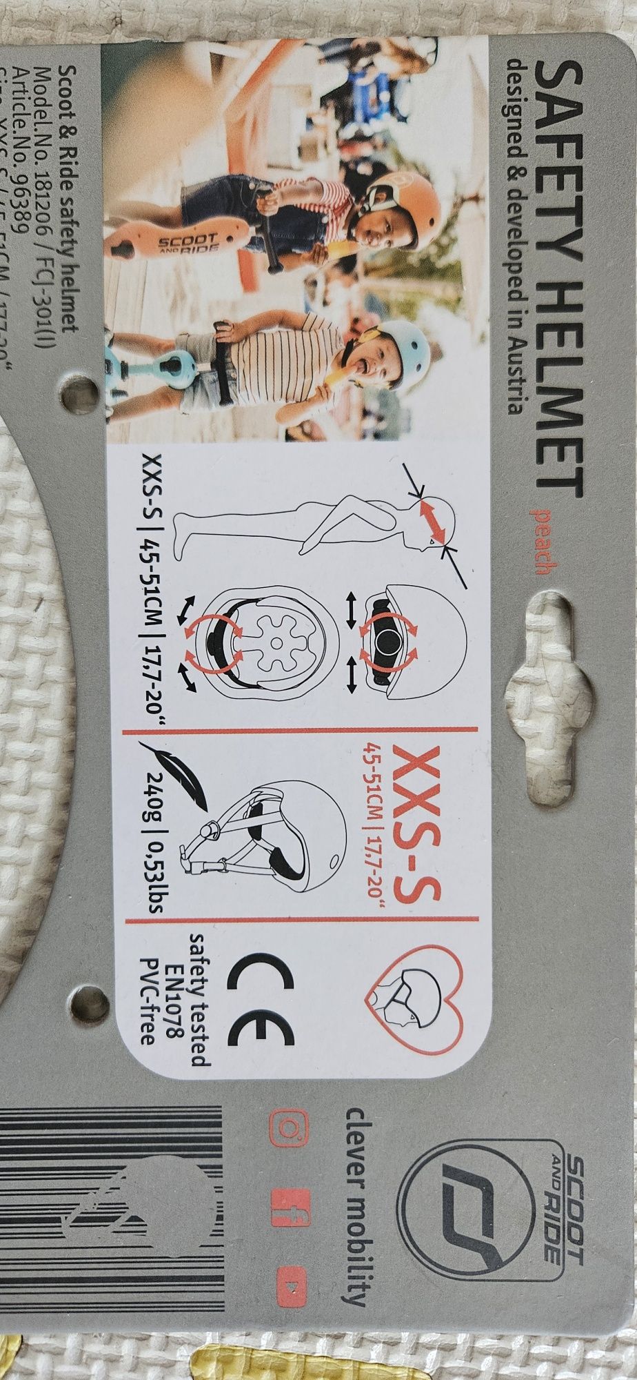 Kask Scoot and Ride XXS-S 45-51cm