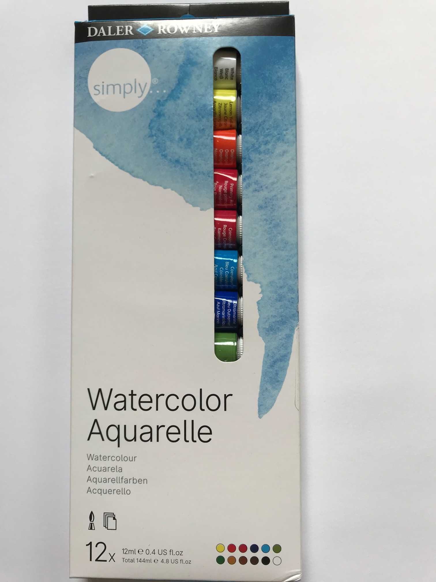 Farby Daler Rowney Simply Watercolour 24 x 12 ml