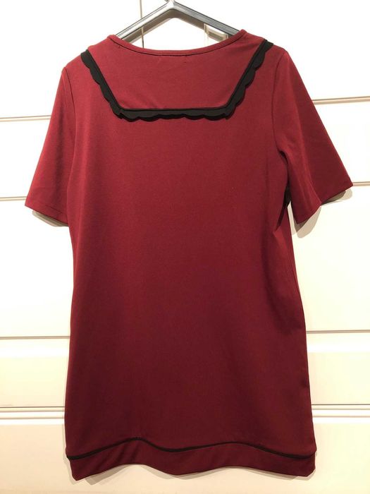 vestido bordeaux muito original marca SUNCOO ,PARIS  tamanho M/L