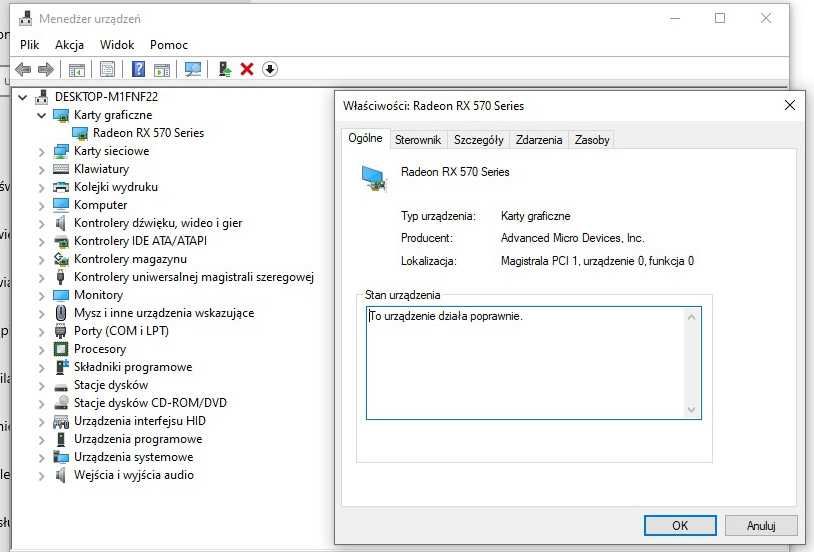 Komputer stacjonarny Windows 10