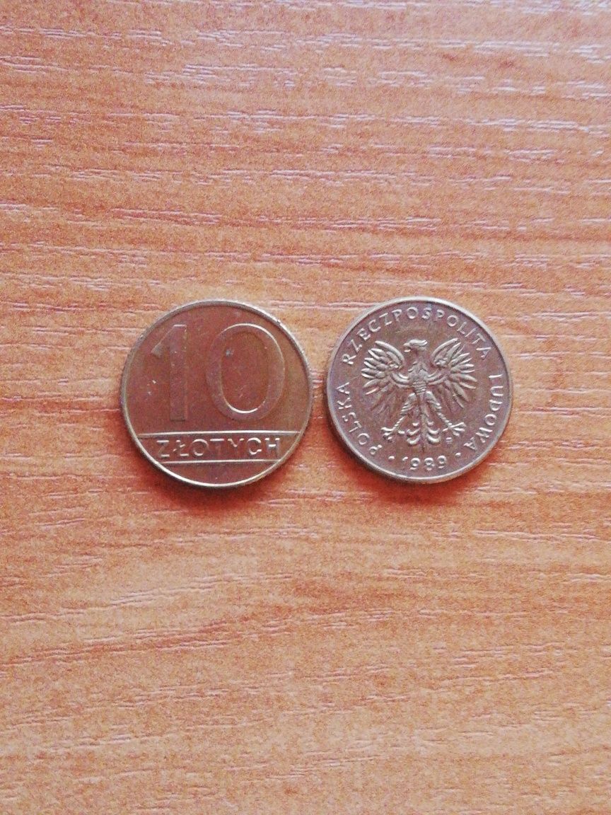 Moneta 10 złotych lata 89/90 (47 sztuk)