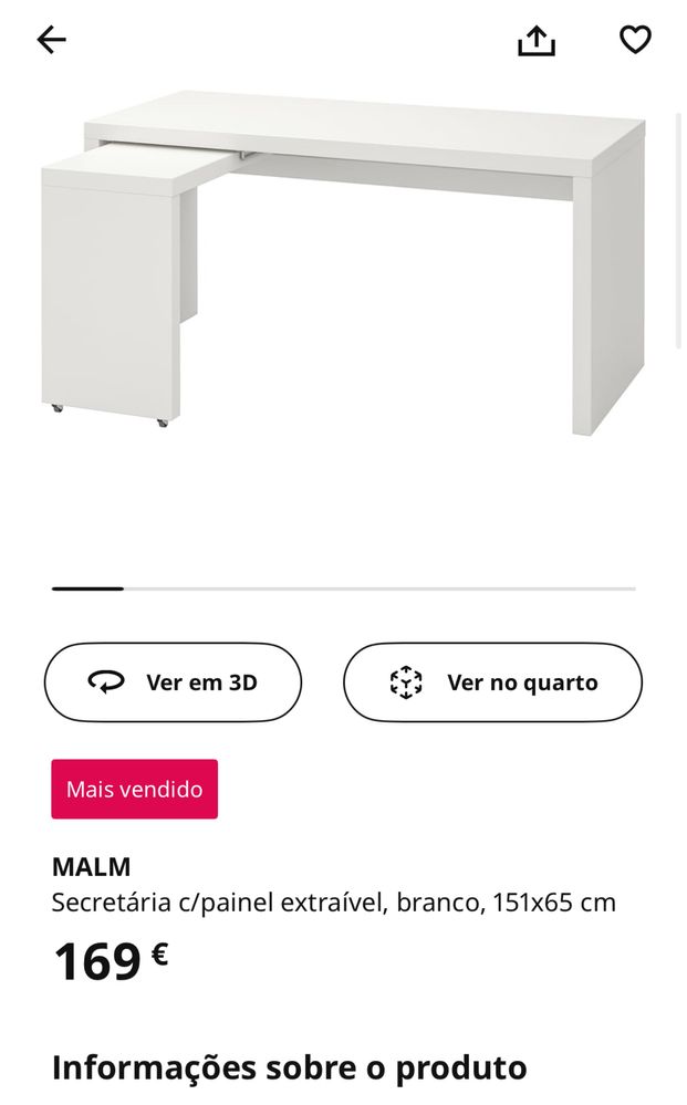 Secretaria ikea malm