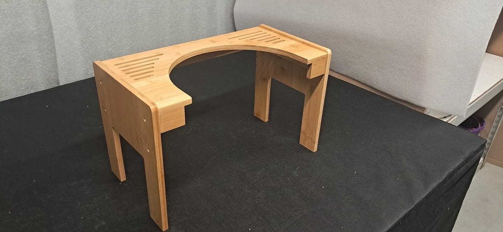 Taboret toaletowy podpórka  Drewno BAMBUS