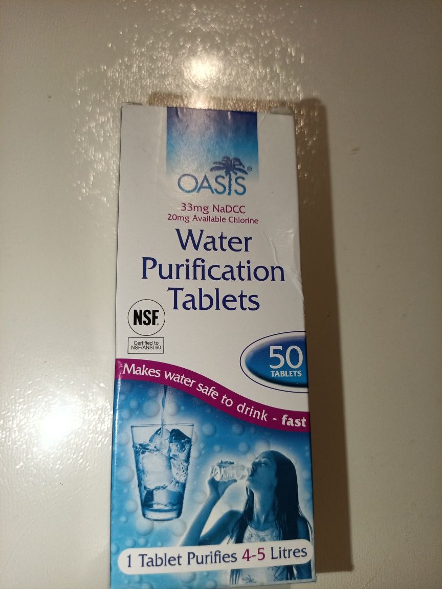 Таблетки для очистки воды