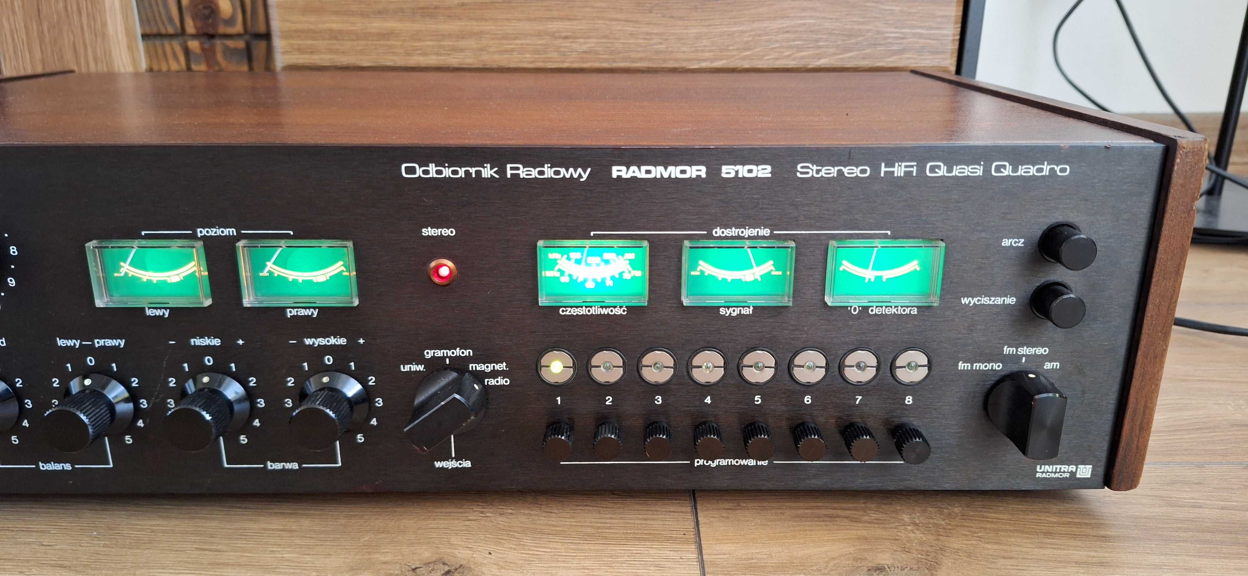 Amplituner Unitra Radmor 5102 Czarny ! 81 Rok ! IDEALNY 1 WŁAŚCICIEL !