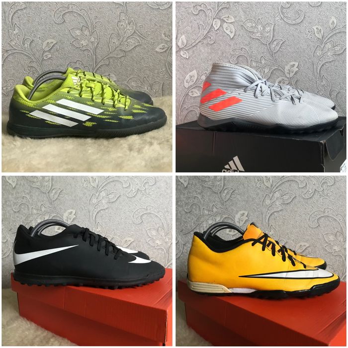 Оригінал, сороконіжки Nike та Adidas футзалки 42 41,5 41 26,5 26
