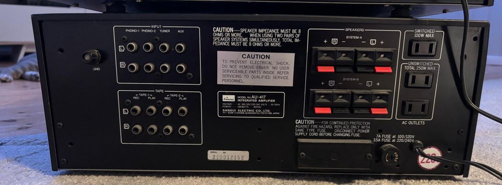 Wieża Sansui au 417 tu 417 Vintage z lat 70  Okazja!!!