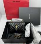 Saint Laurent College  Matelasse mini Black
