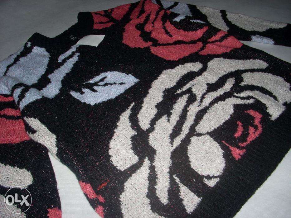 H&M sweter Gruby Żakardowy NOWY M L XL