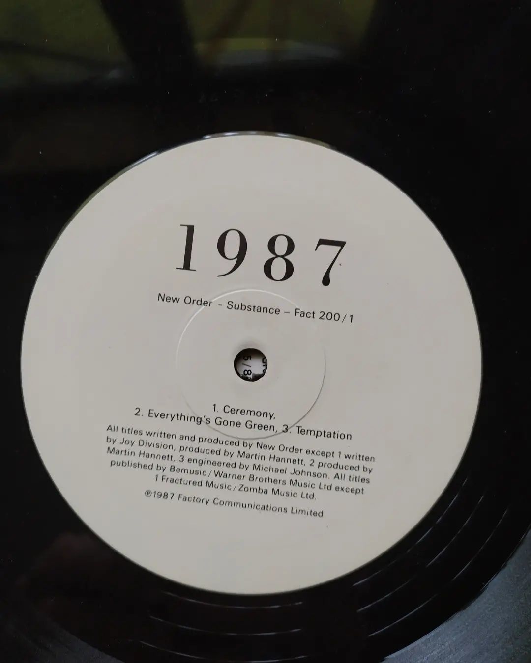 New Order  Substance 2 LP Англія 1987 вініл платівка винил пластинка