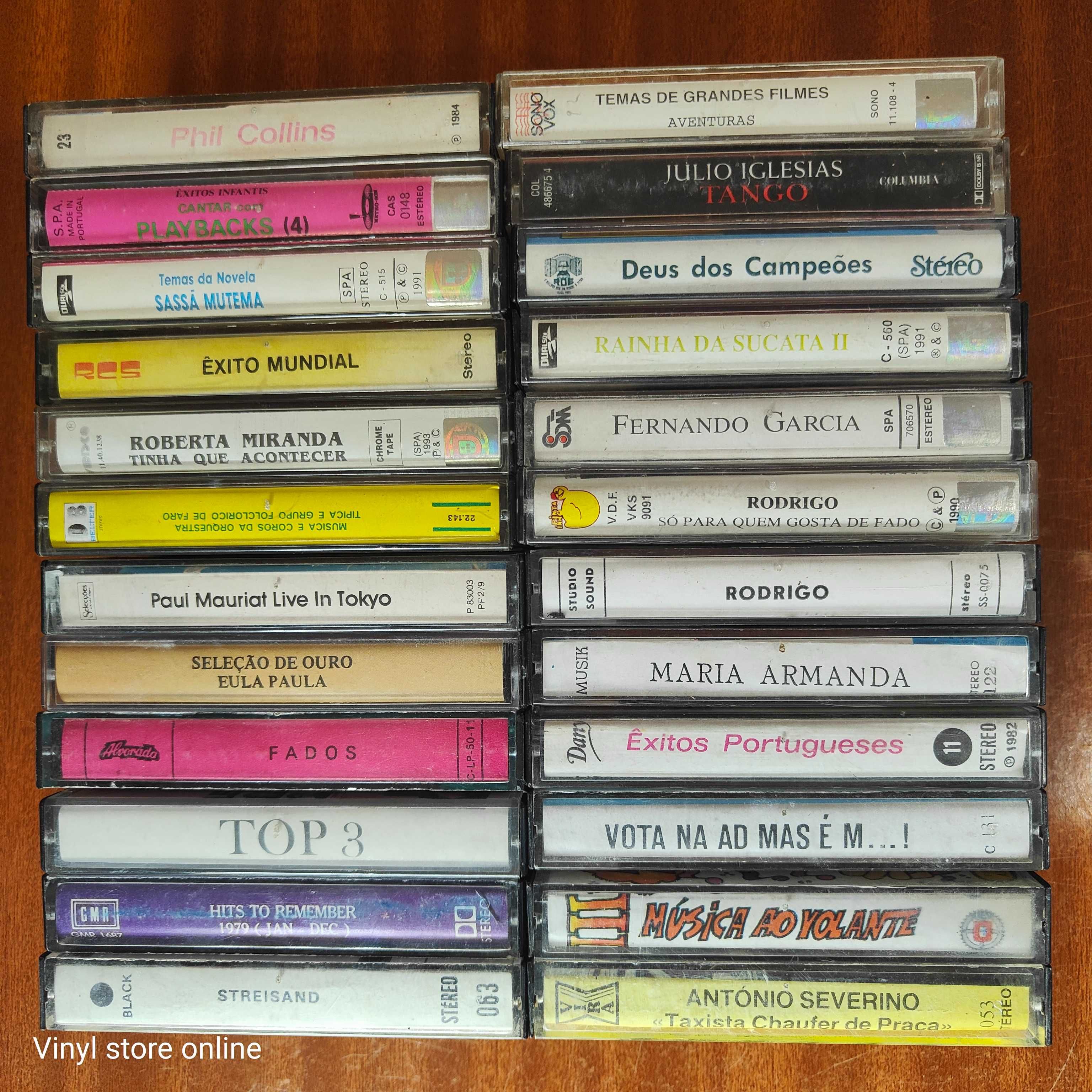 REF: 002 - Lote 24 Cassetes Musica Portuguesa 15 euros